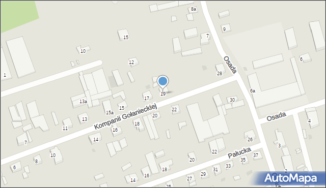 Gołańcz, Kompanii Gołanieckiej, 19, mapa Gołańcz
