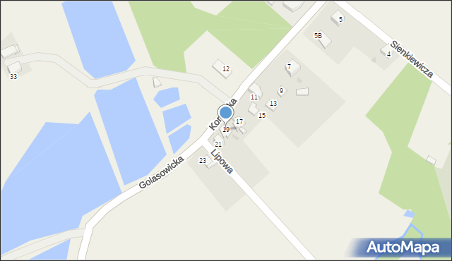 Golasowice, Korczaka Janusza, 19, mapa Golasowice