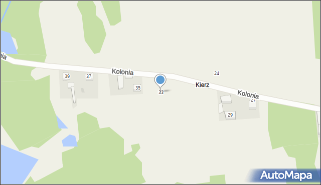 Golędzinów, Kolonia, 33, mapa Golędzinów