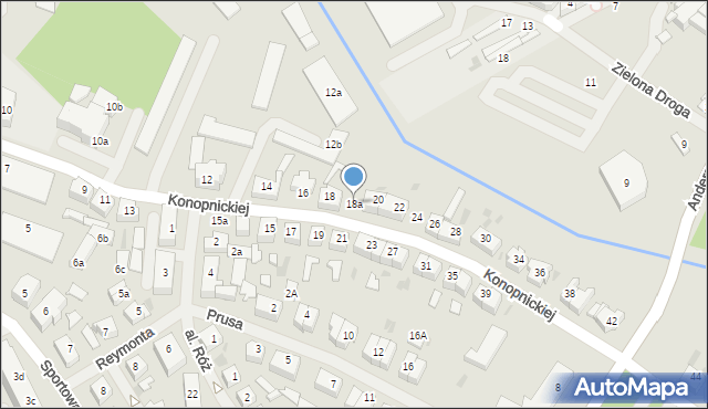 Goleniów, Konopnickiej Marii, 18a, mapa Goleniów