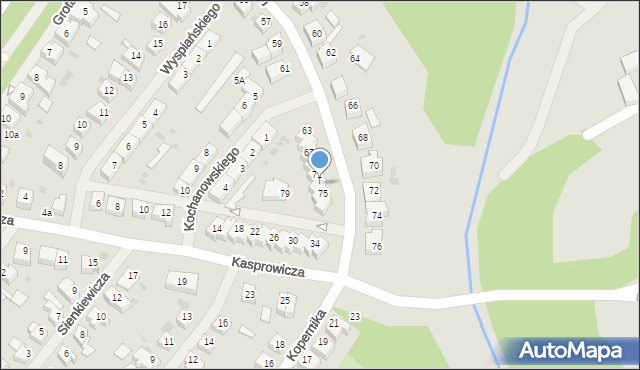 Goleniów, Konopnickiej Marii, 73, mapa Goleniów