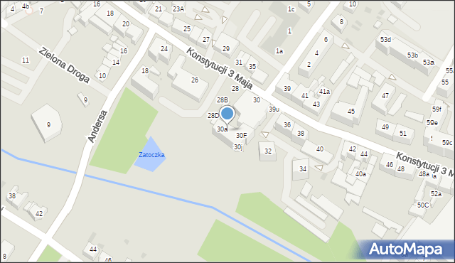 Goleniów, Konstytucji 3 Maja, 30c, mapa Goleniów
