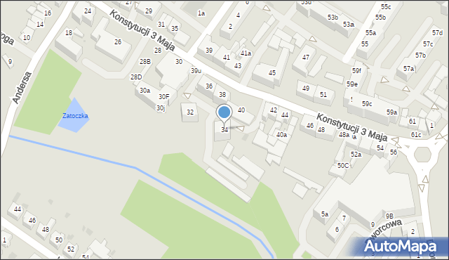 Goleniów, Konstytucji 3 Maja, 34, mapa Goleniów