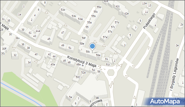 Goleniów, Konstytucji 3 Maja, 59b, mapa Goleniów