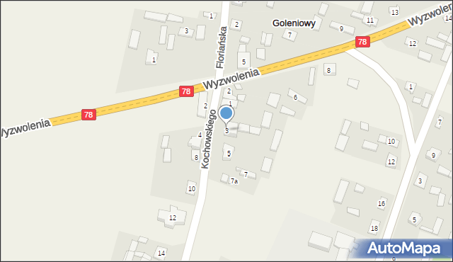 Goleniowy, Kochowskiego Wespazjana, 3, mapa Goleniowy