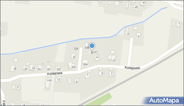 Goleszów, Kolejowa, 30, mapa Goleszów