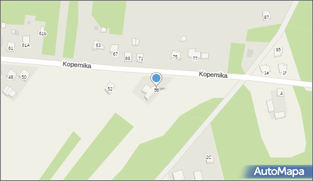 Gomunice, Kopernika Mikołaja, 56, mapa Gomunice