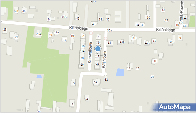 Góra Kalwaria, Konwaliowa, 17, mapa Góra Kalwaria