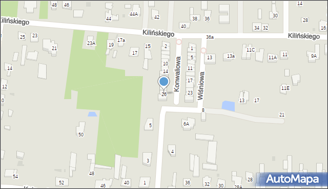 Góra Kalwaria, Konwaliowa, 26, mapa Góra Kalwaria