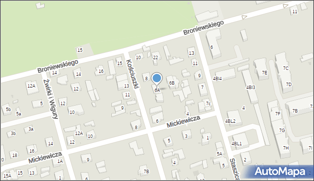 Góra Kalwaria, Kościuszki Tadeusza, gen., 6A, mapa Góra Kalwaria