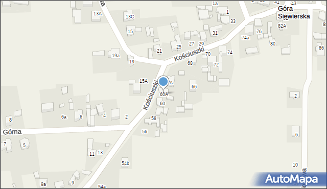 Góra Siewierska, Kościuszki Tadeusza, gen., 60A, mapa Góra Siewierska