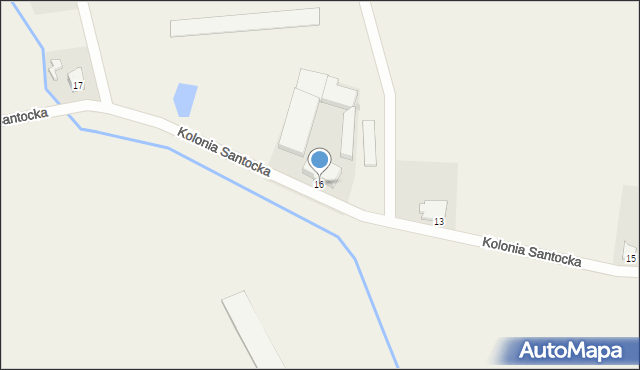 Górki Noteckie, Kolonia Santocka, 16, mapa Górki Noteckie