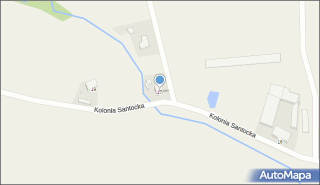 Górki Noteckie, Kolonia Santocka, 17, mapa Górki Noteckie