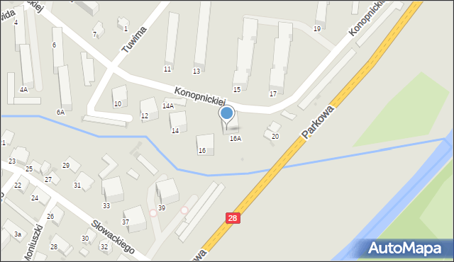 Gorlice, Konopnickiej Marii, 18, mapa Gorlic