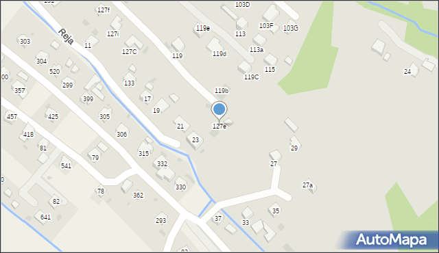 Gorlice, Kościuszki Tadeusza, gen., 127e, mapa Gorlic