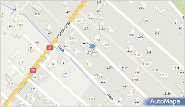 Gorlice, Kościuszki Tadeusza, gen., 27A, mapa Gorlic