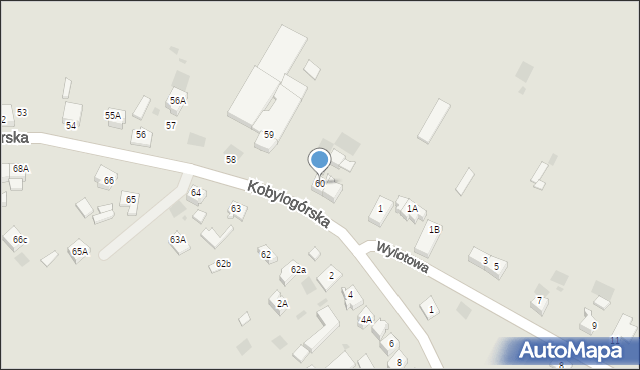 Gorzów Wielkopolski, Kobylogórska, 60, mapa Gorzów Wielkopolski