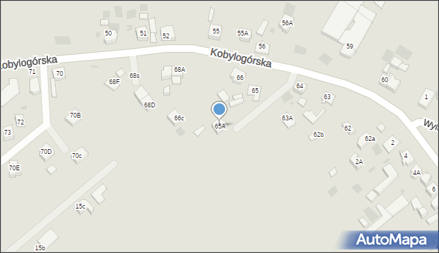 Gorzów Wielkopolski, Kobylogórska, 65A, mapa Gorzów Wielkopolski