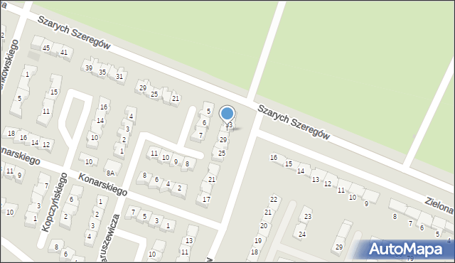 Gorzów Wielkopolski, Komisji Edukacji Narodowej, 31, mapa Gorzów Wielkopolski