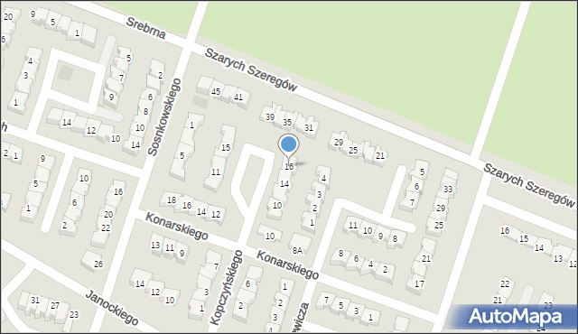 Gorzów Wielkopolski, Kopczyńskiego Onufrego, 16, mapa Gorzów Wielkopolski