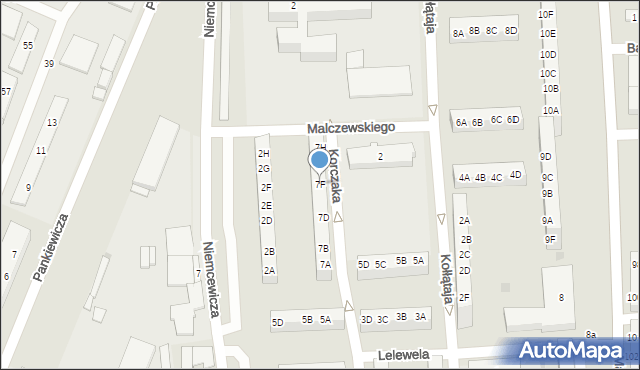 Gorzów Wielkopolski, Korczaka Janusza, 7F, mapa Gorzów Wielkopolski