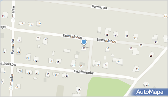 Gorzów Wielkopolski, Kowalskiego Kazimierza, 32, mapa Gorzów Wielkopolski