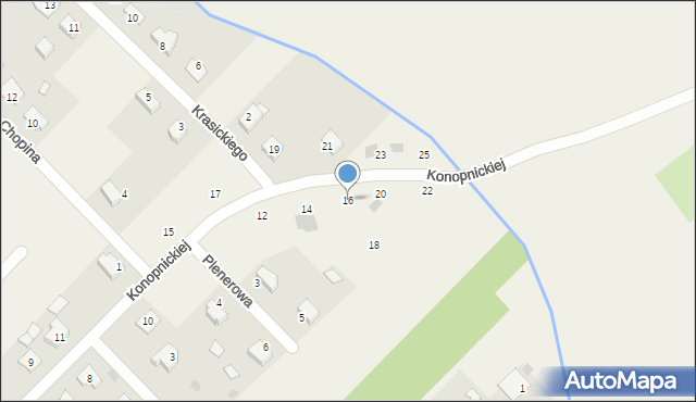 Gorzyce, Konopnickiej Marii, 16, mapa Gorzyce