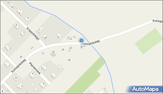 Gorzyce, Konopnickiej Marii, 22, mapa Gorzyce