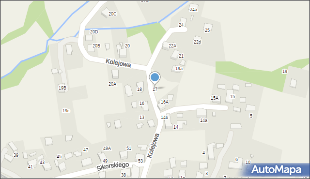 Gorzyce, Kolejowa, 17, mapa Gorzyce