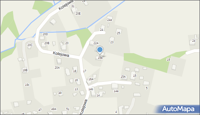 Gorzyce, Kolejowa, 19a, mapa Gorzyce