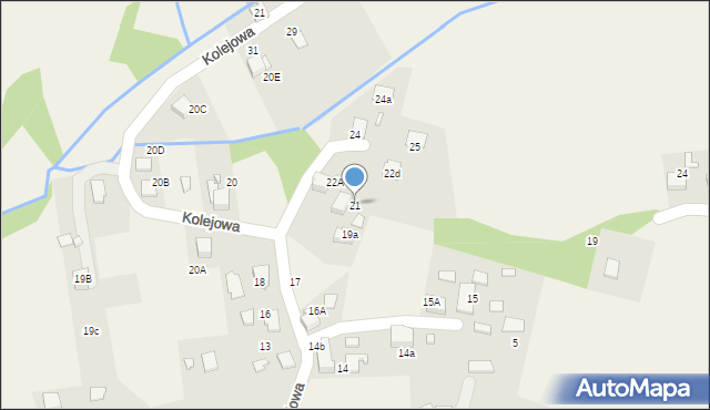 Gorzyce, Kolejowa, 21, mapa Gorzyce