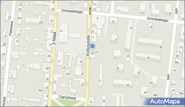 Gostynin, Kościuszki Tadeusza, gen., 21, mapa Gostynin