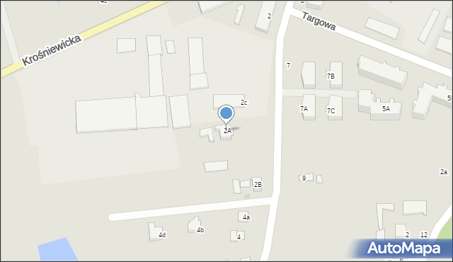 Gostynin, Kościuszkowców, 2A, mapa Gostynin