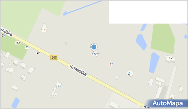 Gostynin, Kowalska, 12a, mapa Gostynin