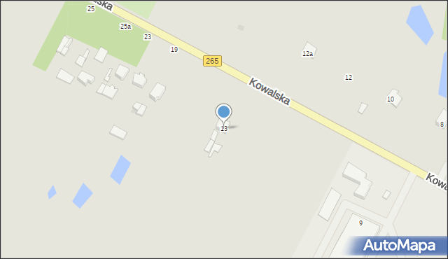 Gostynin, Kowalska, 13, mapa Gostynin