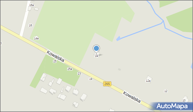 Gostynin, Kowalska, 14, mapa Gostynin