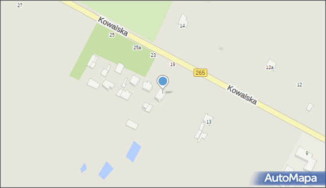 Gostynin, Kowalska, 19, mapa Gostynin