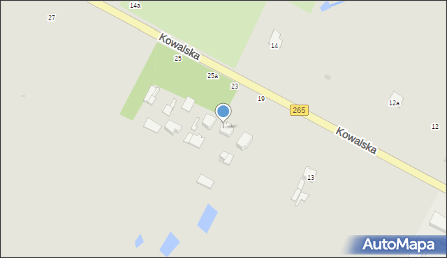 Gostynin, Kowalska, 21, mapa Gostynin