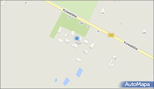 Gostynin, Kowalska, 23a, mapa Gostynin