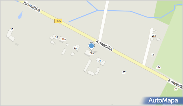 Gostynin, Kowalska, 29a, mapa Gostynin