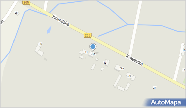 Gostynin, Kowalska, 31a, mapa Gostynin