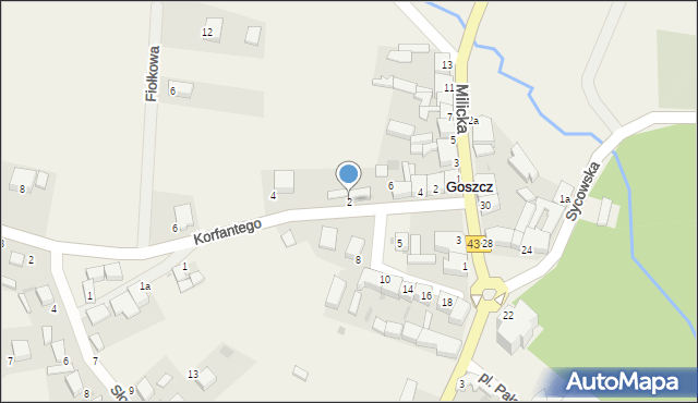 Goszcz, Korfantego Wojciecha, 2, mapa Goszcz