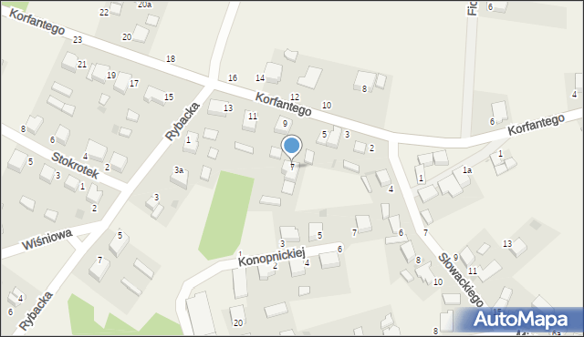 Goszcz, Korfantego Wojciecha, 7, mapa Goszcz