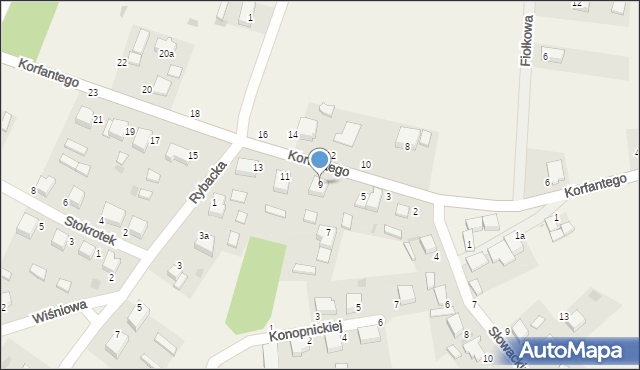 Goszcz, Korfantego Wojciecha, 9, mapa Goszcz