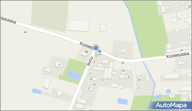 Goszczyn, Kozietulska, 11, mapa Goszczyn