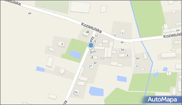 Goszczyn, Kozietulska, 13, mapa Goszczyn