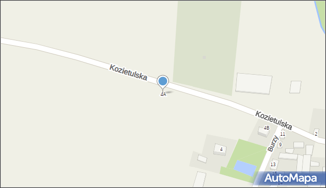 Goszczyn, Kozietulska, 4A, mapa Goszczyn