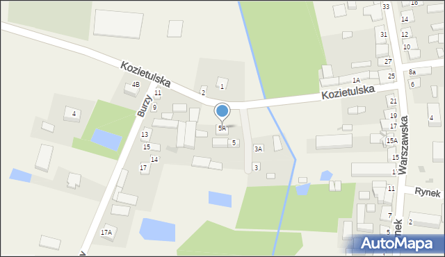 Goszczyn, Kozietulska, 5A, mapa Goszczyn