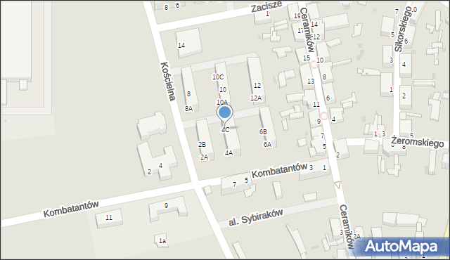 Gozdnica, Kościelna, 4C, mapa Gozdnica