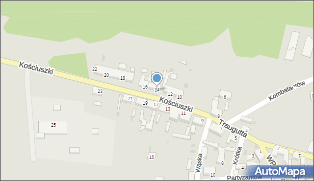 Gozdnica, Kościuszki Tadeusza, gen., 14, mapa Gozdnica